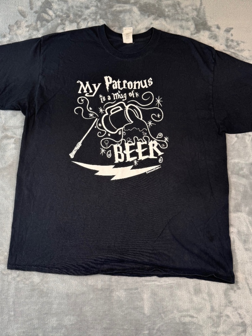 My Patronus is a Mug of Beer T-Shirt XL Black